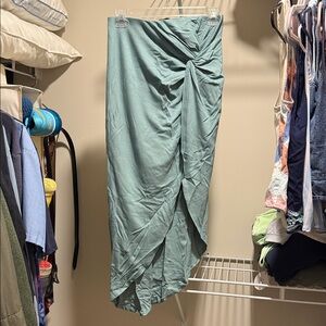 Lulu's Seafoam Maxi Skirt